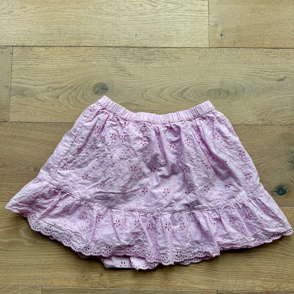 GAP Blush Pink Eyelet Mini Skirt